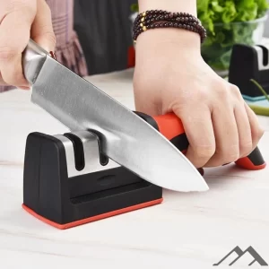 Afiador de Faca 3 Estágios Amolador Profissional Ferramenta com Afiação Rápida em Aço Inoxidável Promoção