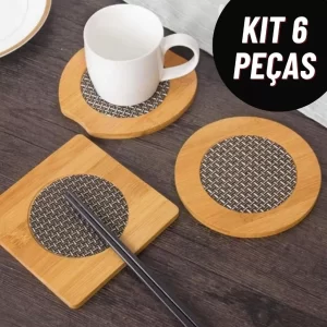 Kit Descanso de Panela Bambu Apoio Panela Porta Panela Suporte de Panela