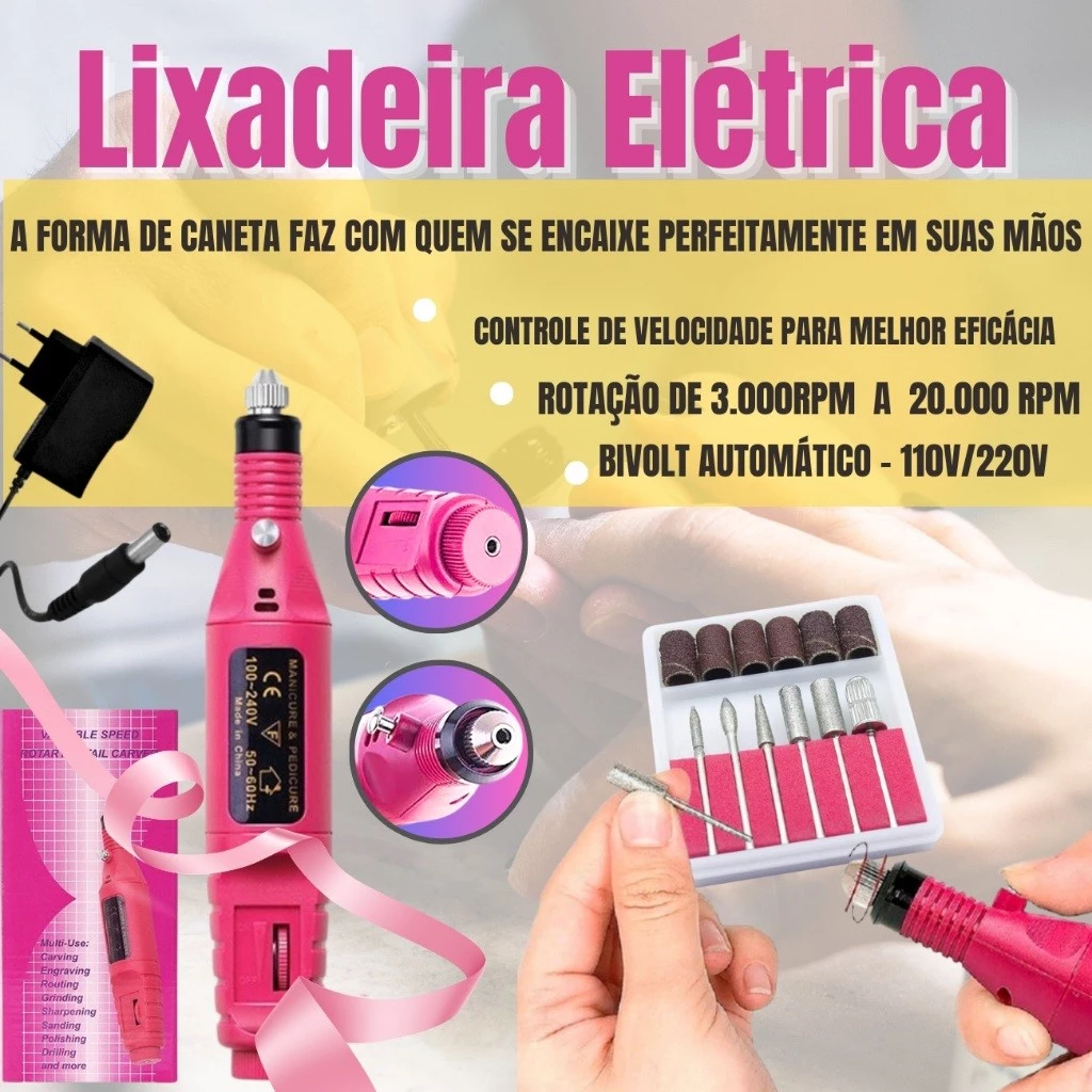 Kit Alongamento de Unha em Gel Completo Cabine Sun Lixadeira Elétrica Luminária - Envio Imediato - Imagem 2