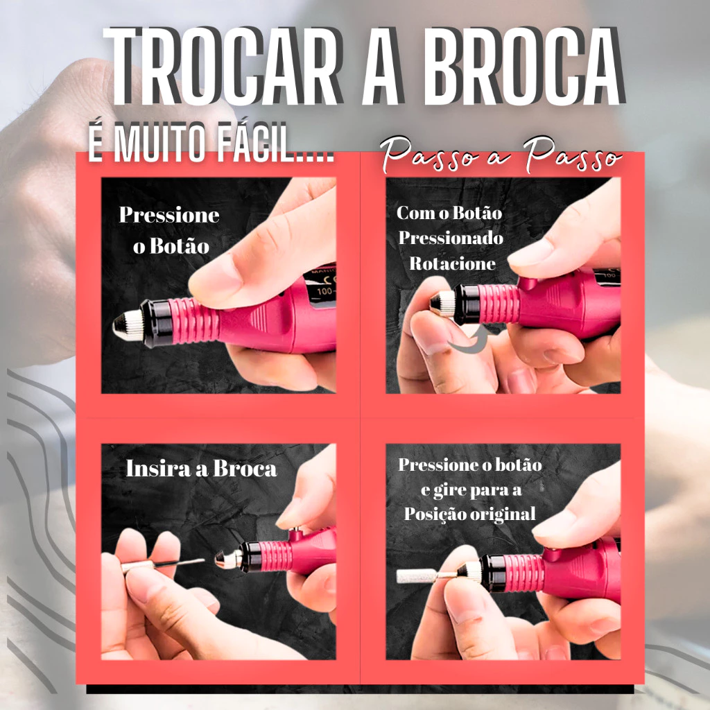 Kit Alongamento de Unha em Gel Completo Cabine Sun Lixadeira Elétrica Luminária - Envio Imediato - Imagem 4