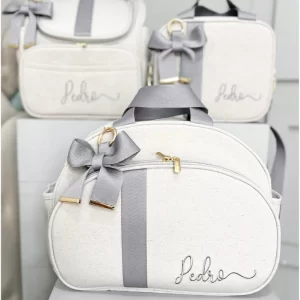 Kit Bolsa Maternidade 4 Peças Térmico e Impermeável Personalizado