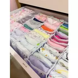 Kit Com 10 Colméias Organizadoras Para Roupas De Bebês