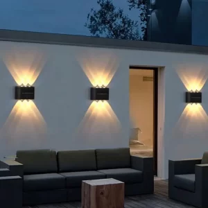 Luz Solar Led Parede Prova Água Descoraçao Jardim Casa