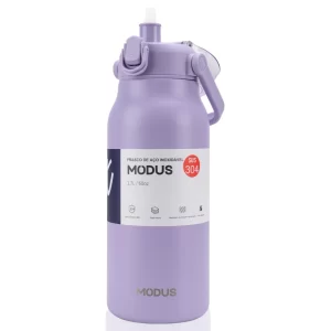 MODUS Garrafa Térmica de água 1700ml Grande Capacidade Aço Inox Isolado Cup de Academia