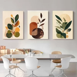 Quadros Decorativos Para Sala Quarto Sofá Pintura abstrata de flores-WT5019
