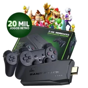 https://s.shopee.com.br/8ztRZba77w 64gb 2 Controles Sem Fio Console Portatil Jogos Retro Video Game