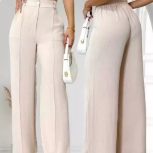 CALÇA PANTALONA FEMININA DUNA COM FORRO E BOTÂO TENDENCIA 2025