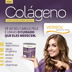 Colágeno Verisol Ácido Hialurônico Silício Orgânico Biotina Coq-10