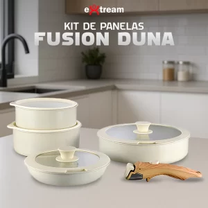 Jogo De Panelas Com Cabo Destacável Nano Ceramic Indução 12 Peças Extream - Fusion Duna