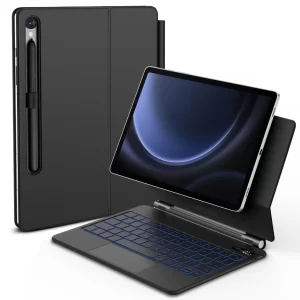 Teclado BETTDOW para Samsung Tab S7-S9FE 11 polegadas Teclado magnético suspenso com suporte para tablet não incluso