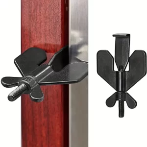 Fechadura Trava Portátil De Segurança Porta De Hotel Aço Inox Tranca Ajustavel Anti Roubo