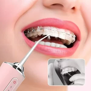 Irrigador Bucal USB Multifuncional 3 em 1 Jato Água Fio Dental Limpador Dentes