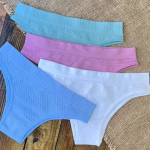 Kit 3 Calcinha Poliamida Texturizada Tanga Importada Conforto Lingerie Moda Feminina