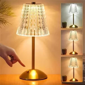 Lâmpada De Mesa LED Portátil Sem Fio De Toque Recarregável USB Decoração Quarto Luz Noturna SimplesAbajur de Cabeceira