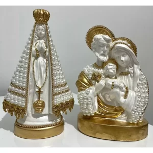 Nossa Senhora Aparecida e Sagrada Família KIT 22cm