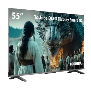 Smart TV QLED 55" 4K Toshiba Google TV 3 HDMI 2 USB Wi-Fi - TB060E
