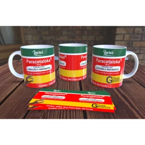 Caneca Remédio Café Paracetaloka Paracetaloca 325 ML - PERSONALIZADA